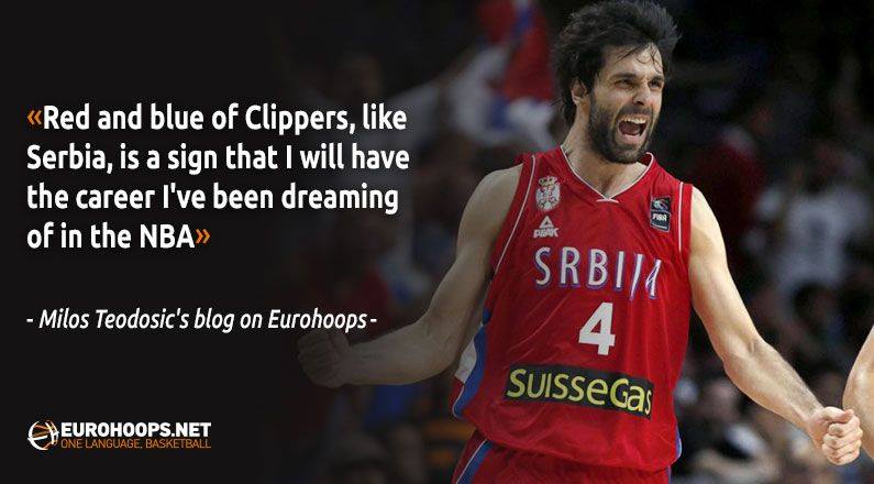 Eurohoopsnet's tweet photo. The #Blog of Milos: @LAClippers, my new family! We’re going to produce great plays with @blakegriffin32 &amp; @DeAndre 👉 https://t.co/BHLKk0sgxx https://t.co/AsXlrxhVnW