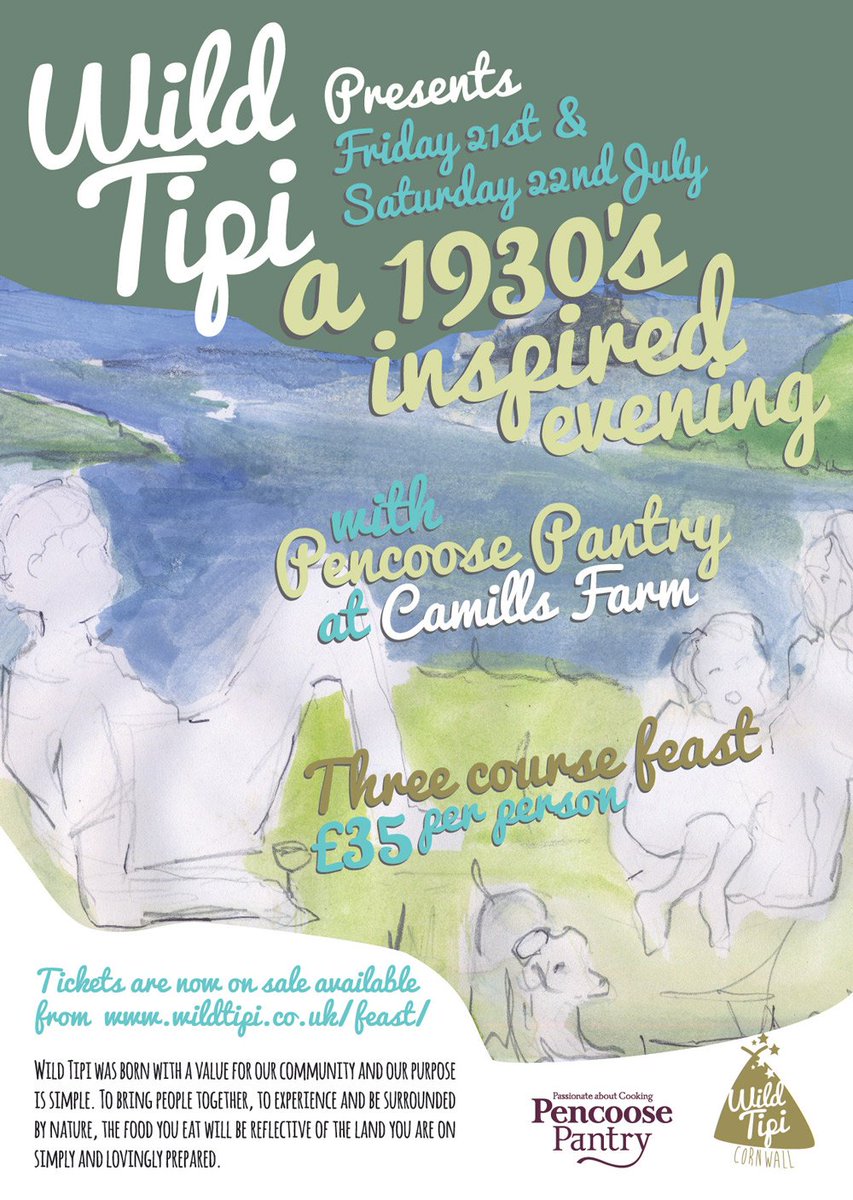 looking forward to our first Tipi Nights @CornwallAONB on the #roseland special thanks to <a href="/GreensoulsGB/">#GreenSoulsgb</a> tickets wildtipi.co.uk/feast/