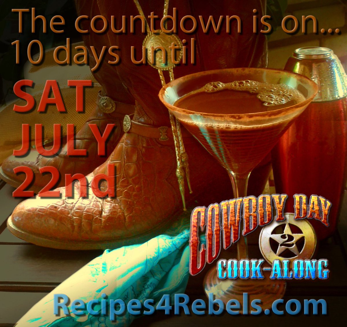 Cowboy Day is in 10 days! Throw a hootenanny it's fun &amp;easy! recipes4rebels.com/?page_id=3243 #cowboyday #cowboydaycookalong #recipes4rebels