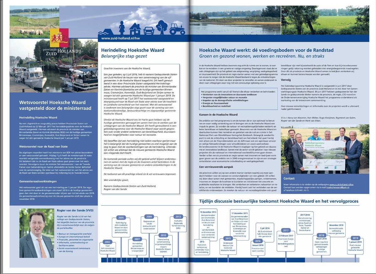 #Herindeling #Hoekschewaard Overzichtelijk beeld van proces. Nog een klein stukje te gaan. Werk aan de winkel! (bron: <a href="/KompasWeekkrant/">Het Kompas</a> )