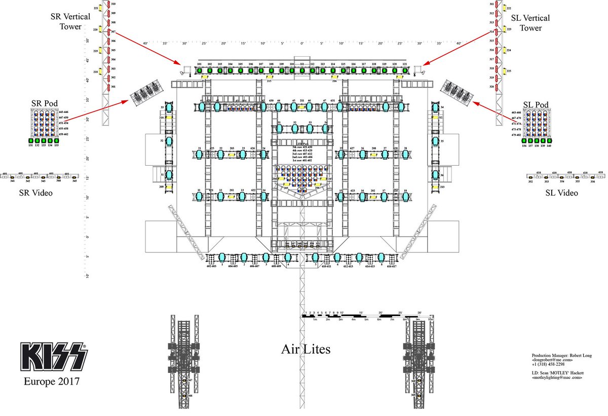 livedesignmag's tweet image. Our #midweekmotivation - these #lightingplot from LD Sean "Motley" Hackett for #KISS current #KISSWORLD tour goo.gl/3ze35w