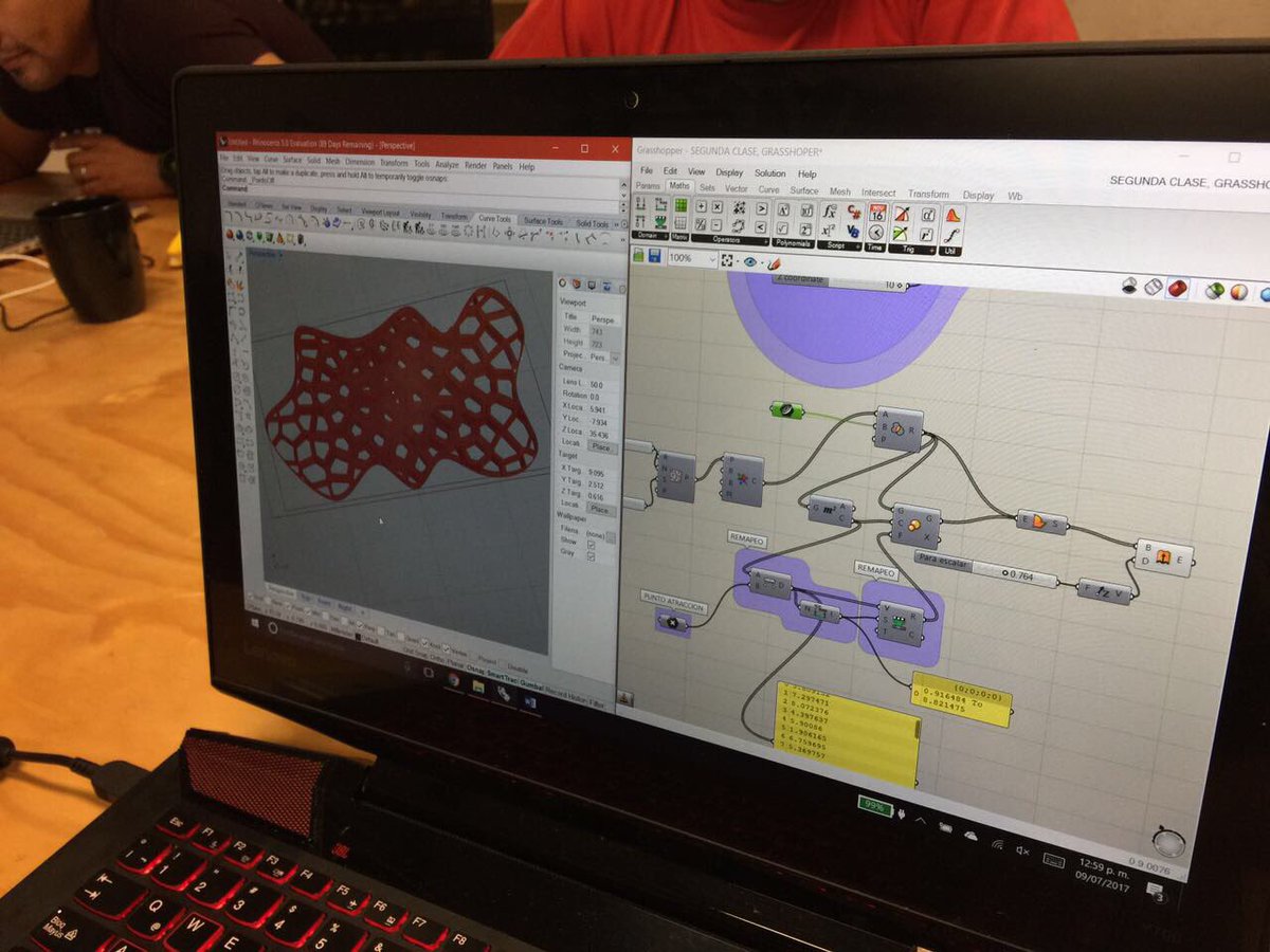 the_hublab's tweet photo. Finalizo el primer módulo de #DAFD herramientas de diseño parametrico #DAFD #rhino #grasshopper #fablabyucatan #hublab #aether #diseño https://t.co/NhWeCA2Cif
