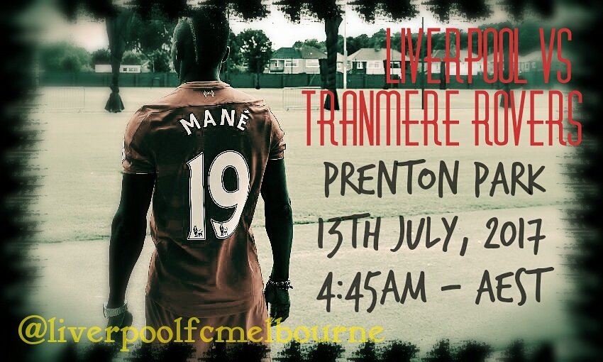 liverpoolfcmelb's tweet photo. #MatchDayFriendly we head to #prentonpark to face @tranmererovers in our first preseason match. Kick off for Australian fans at 4:45am AEST https://t.co/mi3BbIlKqg