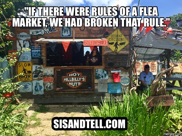 MallOfAmanda's tweet image. There are unwritten rules of a flea market and I may have broken them on the next Sisandtell.com podcast