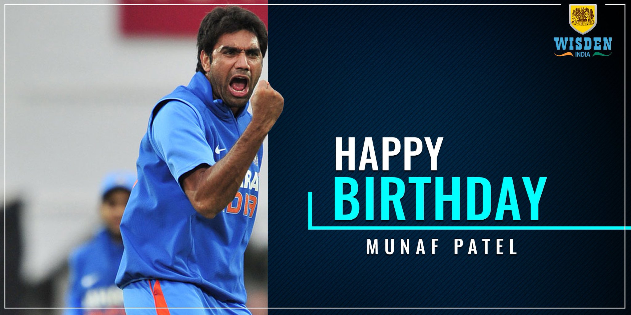 Happy Birthday to Indian pacer and 2011 winner Munaf Patel. 