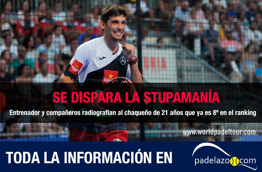 padelazo's tweet photo. Llega la Stupamanía. Sus compañeros radiografían a @FrancoStupaczuk, con 21 años, 8º en el ranking  #WPTenGol #padel https://t.co/o4LkhIuDlT https://t.co/ZuqetecgPZ