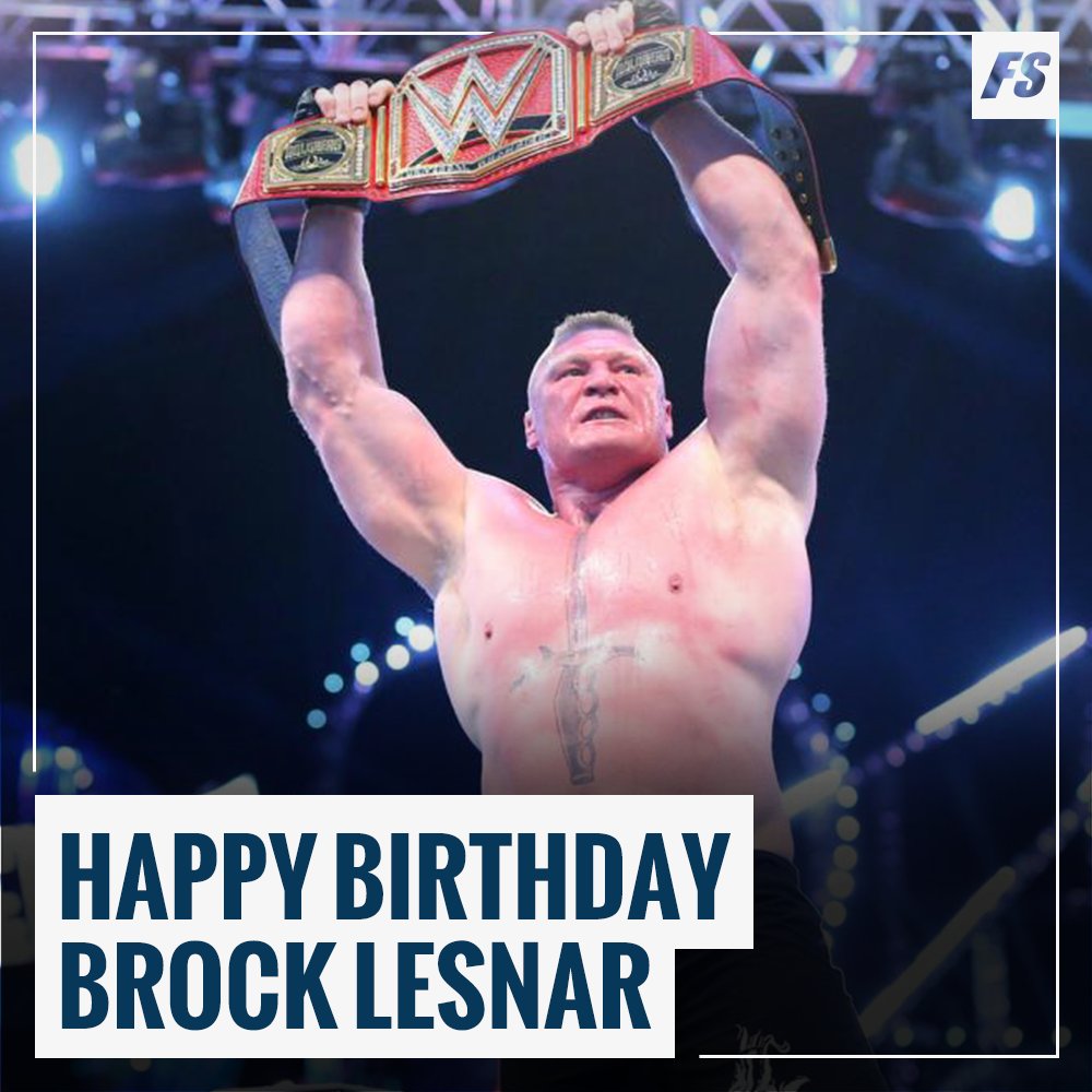 Happy Birthday to Universal Champion Brock Lesnar! 