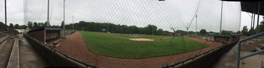 Ginger_Shrek's tweet photo. An overcast day at #EmslieField is perfect for baseball camp today! Go get 'em @CardinalCam2 and @kolton8676 https://t.co/B7aSmcRFsW