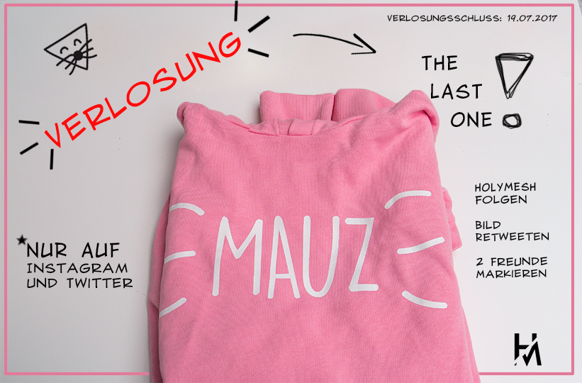 HOLYMESH's tweet photo. 🌸VERLOSUNG🌸
Wir haben einen ALLERLETZTEN Mauz Hoodie bei uns gefunden. 
In Größe L (!)
Den möchten wir gerne unter Euch verlosen.😊
#holymesh https://t.co/k5MyGwQG9B