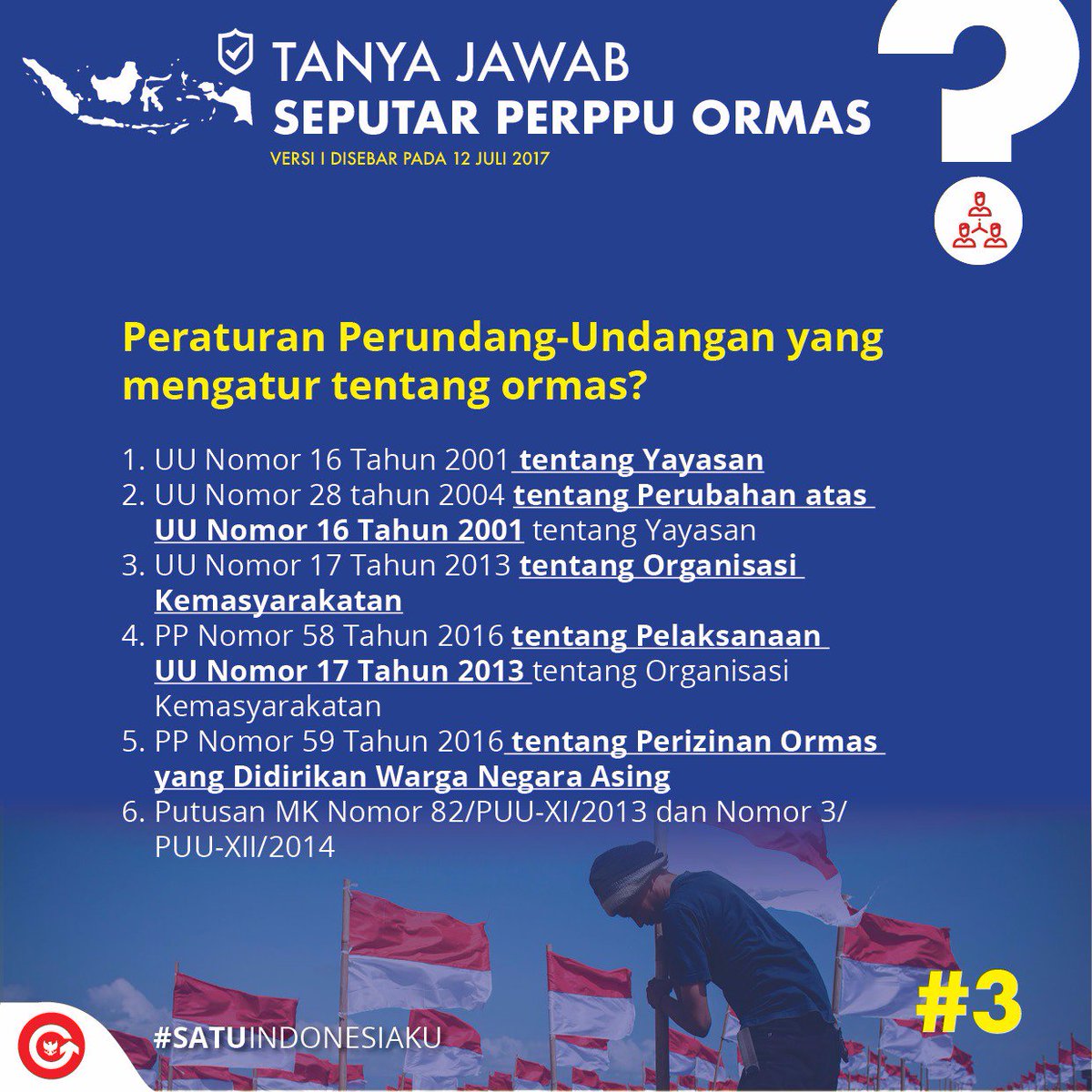 #perppuOrmasRawatNKRI, landasannya adaa... Undang-undang