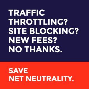 #NetNeutrality preserves the freedom of information we all enjoy online. Say no to internet throttling &amp; censorship.
battleforthenet.com