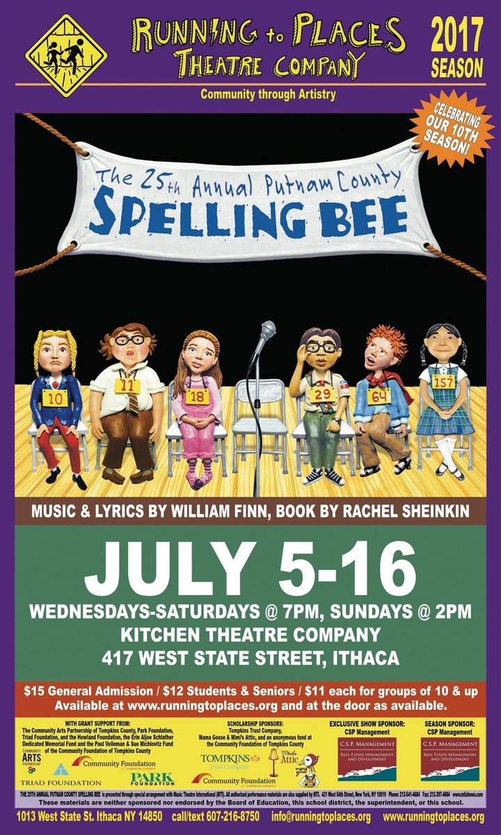 ICSDMusicals's tweet photo. Second week of performances start tonight - Wed-Sat 7pm Sun 2pm it will be a Spell Out show so get tix online @IthacaPEI @FABG @ithacavoice https://t.co/B85xut5VXm