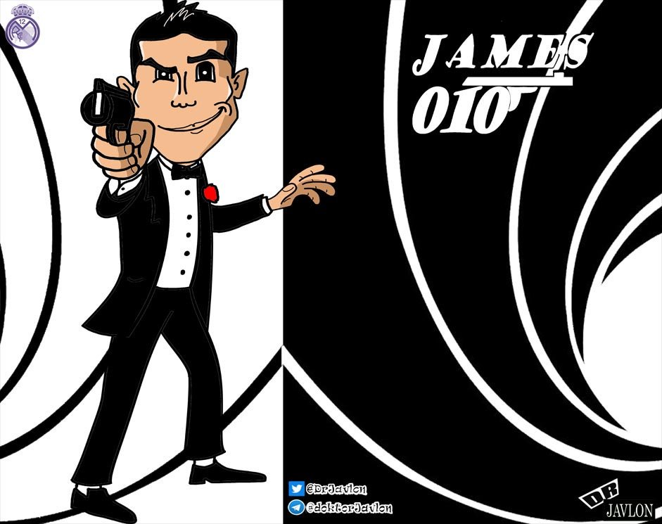                :
\"happy birthday James Rodriguez\"            \"i am Bond,James Rodriguez\" 