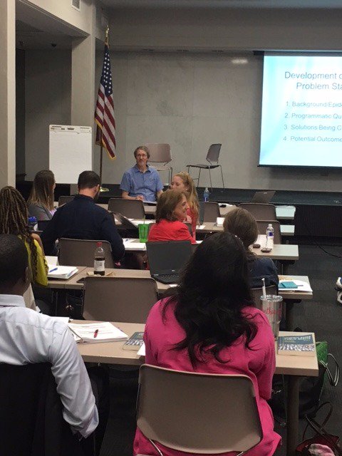 StLouisPRC's tweet photo. Day 2 #EBPHtraining in Baton Rouge: Ross Brownson imparts #evidencebased #publichealth knowledge https://t.co/P0ktI6qcJi https://t.co/gZfW2eWYxV