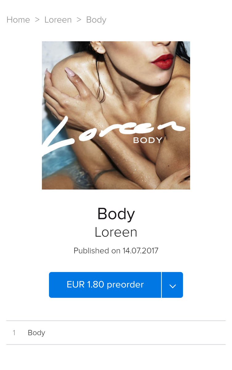 LoreenUk's tweet photo. New single 'Body' is out Friday https://t.co/tPT7JXWdjQ https://t.co/WuuPKUFKUS
