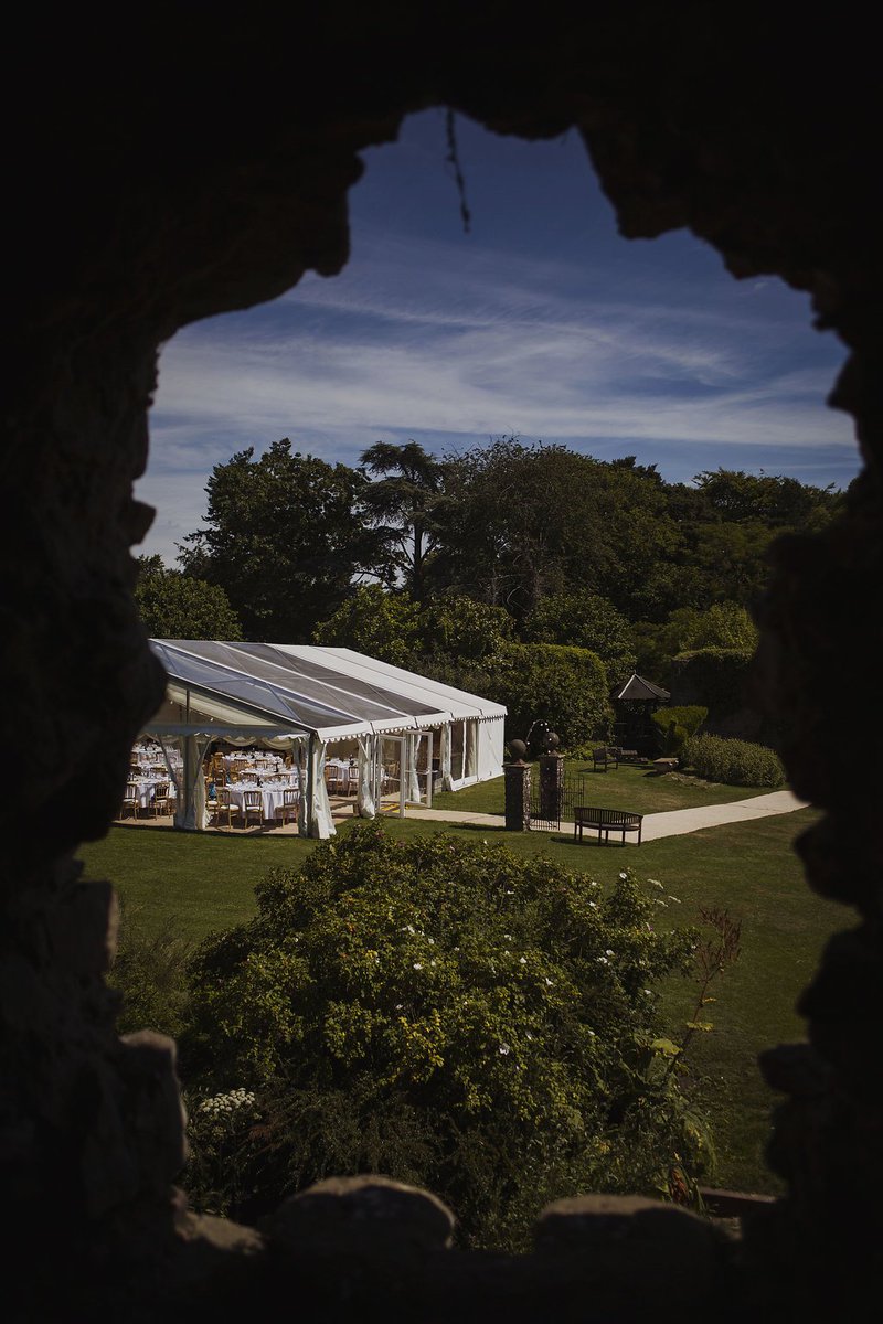 Summer wedding in one of our clearspan marquees with clear roofs @UskCastle #deanwye #marqueehour
