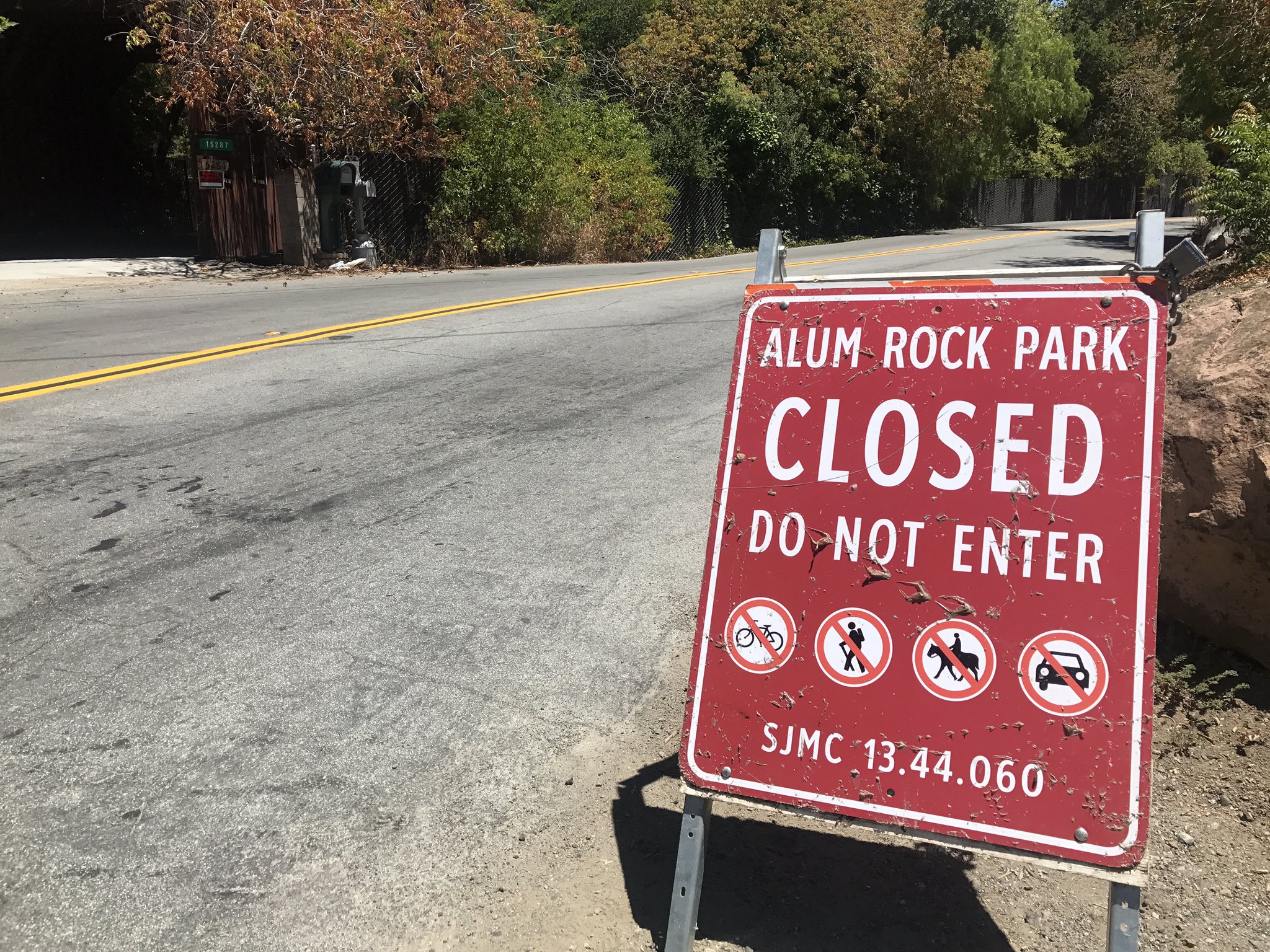 Maria Cid Medina on Twitter "HEADS UP Alum Rock Park closed because
