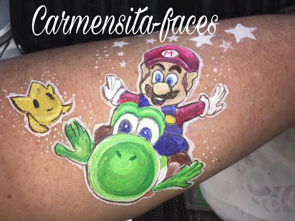 ITP_Inspiration's tweet photo. Carmen Günter-Bartl wowed us with this detailed design for Mario/Nintendo Day! #wow #mario #nintendo #itpjulychallenge #facepaintchallenge https://t.co/nmEQsuvaH7