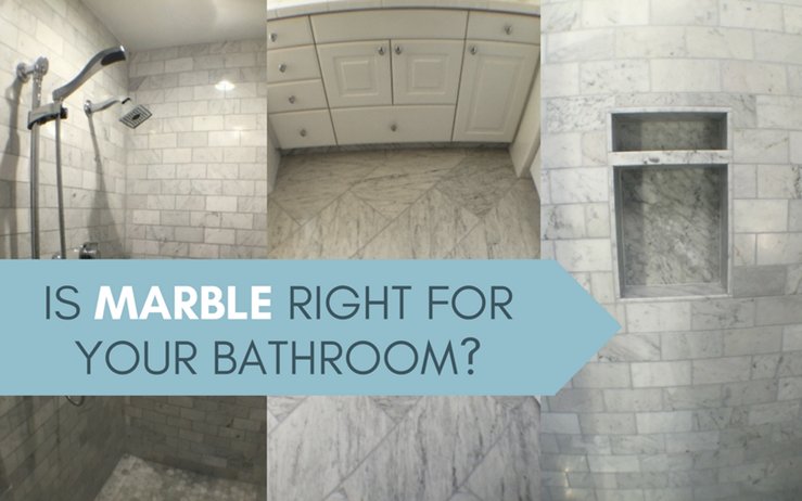 How do you decide if marble is right for your bathroom? We review the pros and cons of marble in our latest blog! ht.ly/ZenL30dwo6e