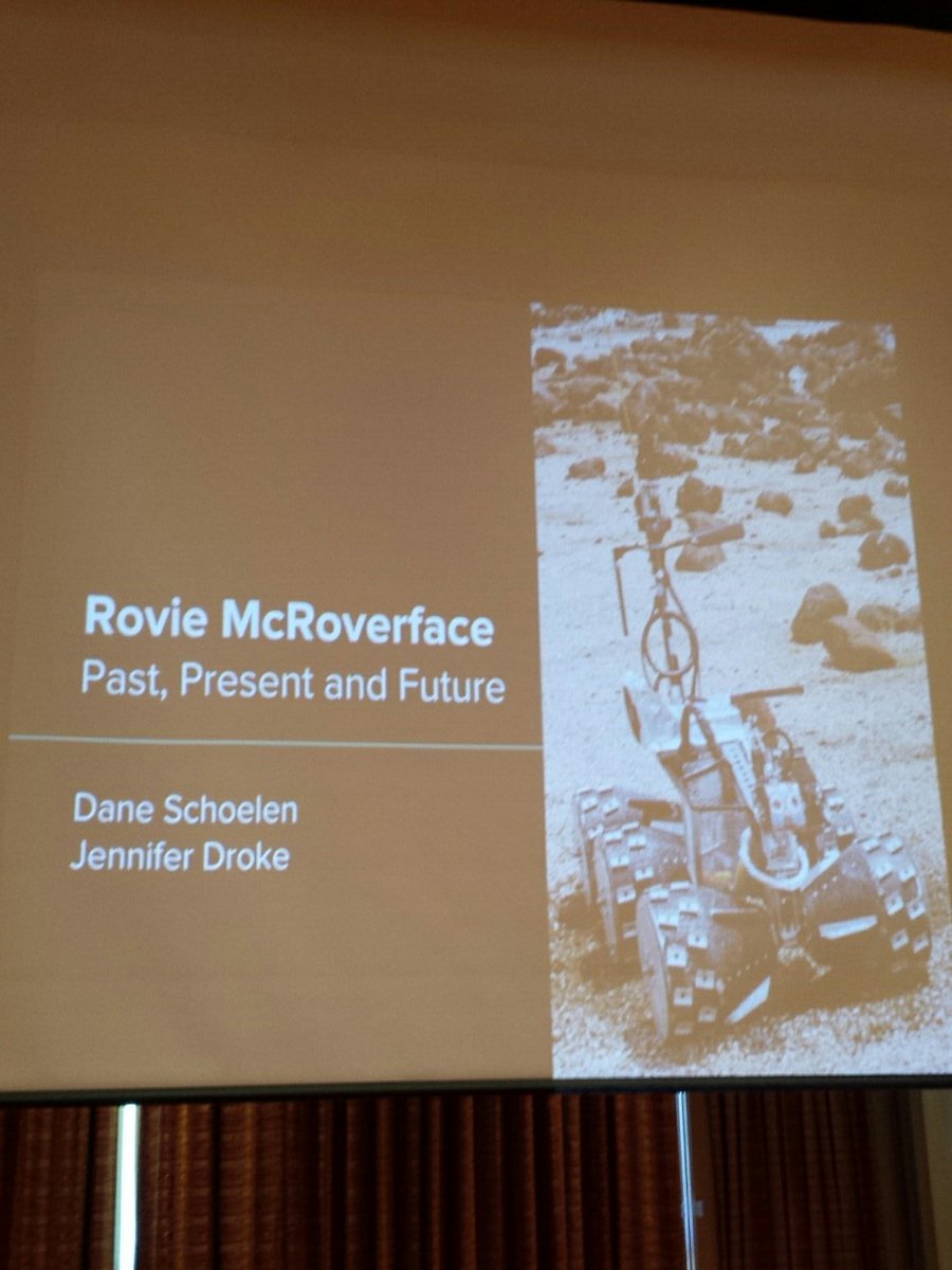 ESDRobotics's tweet photo. Should be a fun topic at #GCER2017. Who can resist Rovie  McRoverface? https://t.co/WXMXQHV3mk