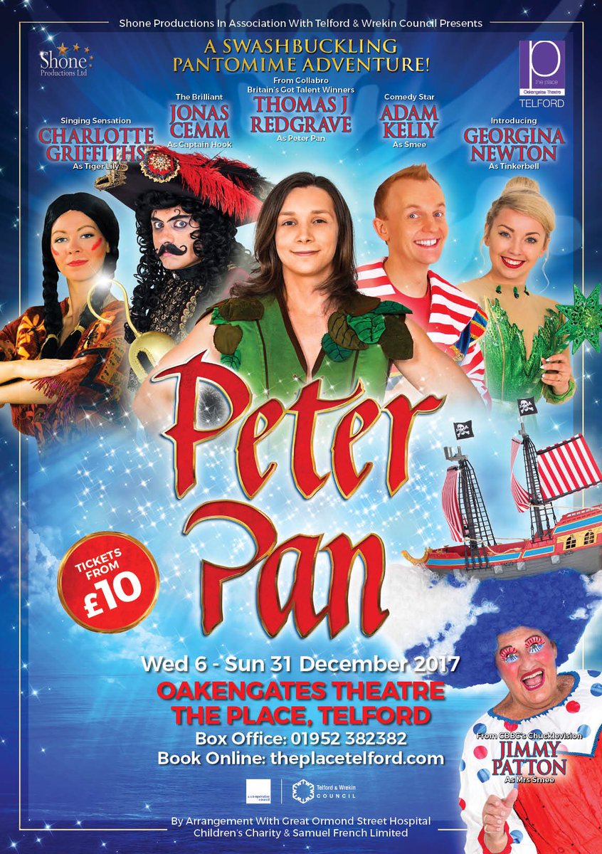 ThomasCollabro's tweet photo. Can't wait to see you all this December!!! @TelfordTheatre @Shone_Ltd #peterpan https://t.co/qO2X4o0jhK