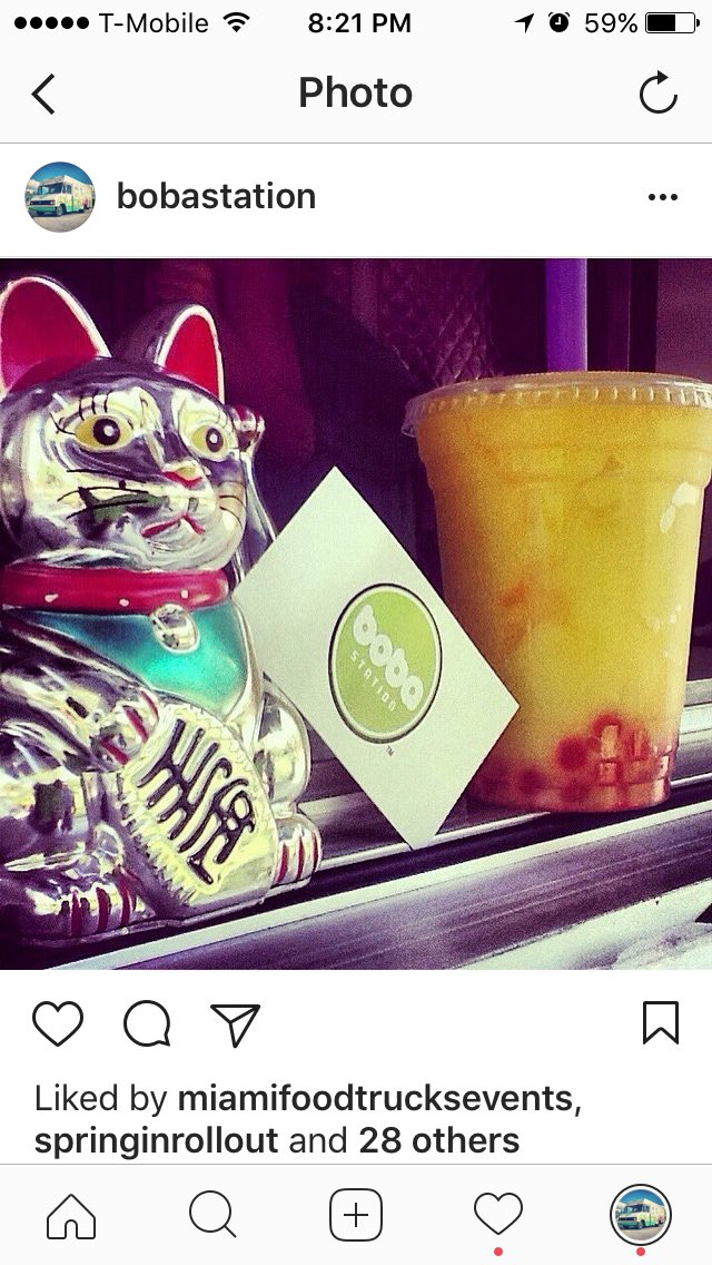 BobaStation's tweet photo. Tonight: #FoodTrucks &amp; #BubbleTea @ #NorthBayVillage 1275 NE 79th St #Miami 6-10p #Boba #family #fun #social #party #dadecounty #bobahead https://t.co/vVSSlu210w