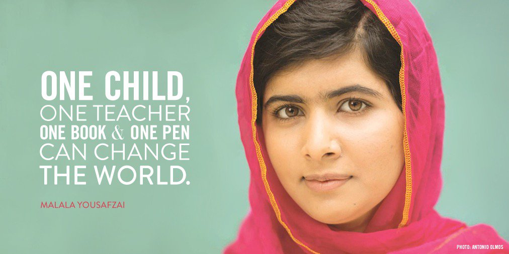 Happy Birthday to 
MALALA YOUSAFZAI!  My special hero and an inspiration to girls & women everywhere.            