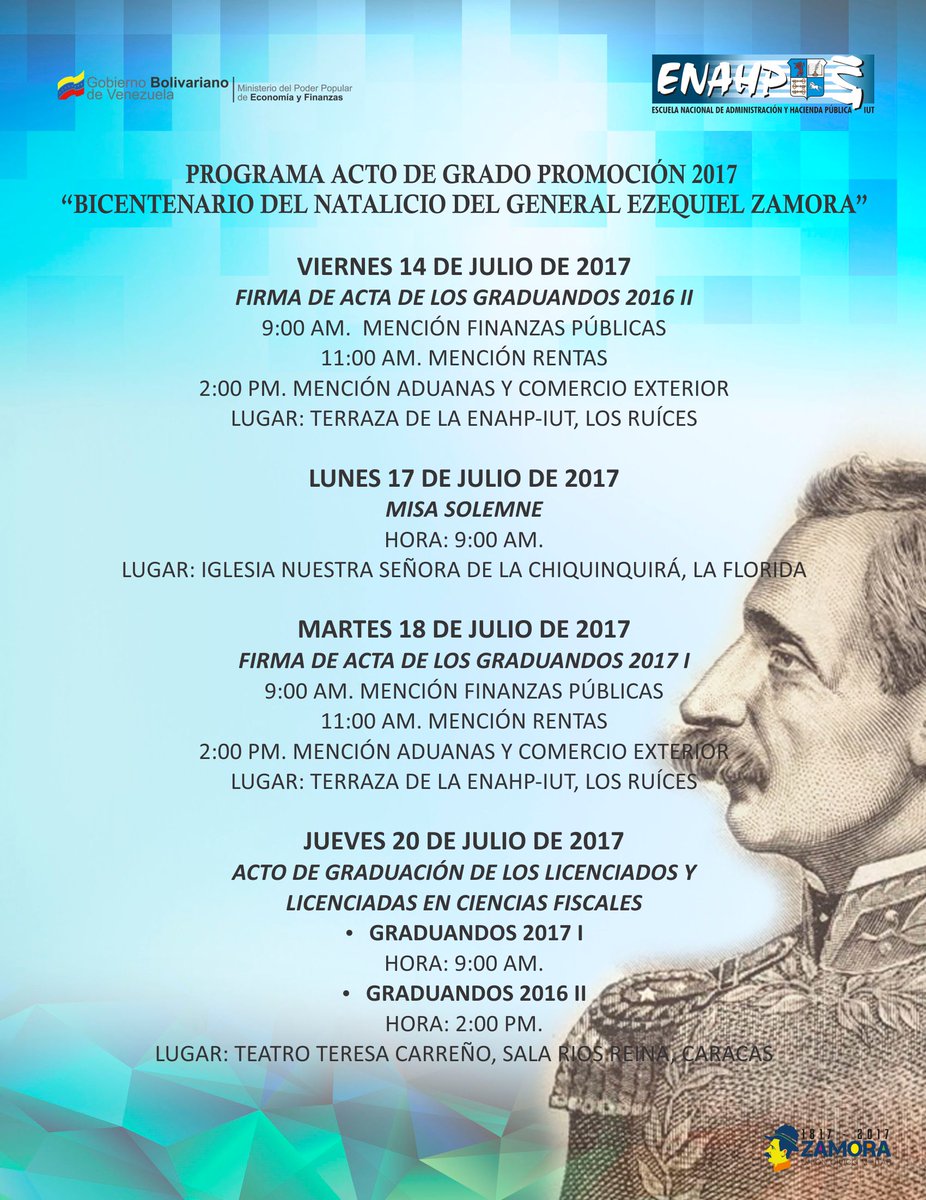 enahpiutoficial's tweet photo. Este viernes, firma de Actas de Graduandos 2016 II, en la sede de los Ruíces, lee aquí el programa: https://t.co/z9latx3MVz