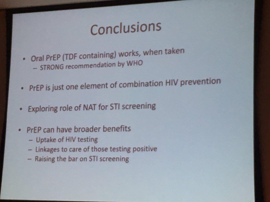 broutet_n's tweet photo. Ionnis Mameletzis-@WHO -comprehensive introduction of Prep include counselling and STI screening #stirio17 https://t.co/hgZ2ORhH52