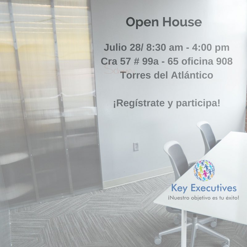 KeyExecutives's tweet image. Open House este 28 de Julio en nuestras oficinas Barranquilla #openhouse #Barranquilla ##TrabajoSiHay #Cazatalentos #Colombia