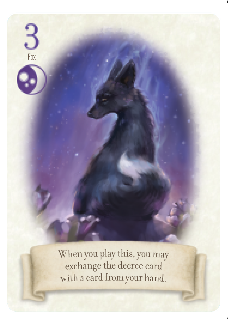 Just one week until The Fox in the Forest releases! This elegant 2-player trick-taking game has beautiful art! Which character is your fav?