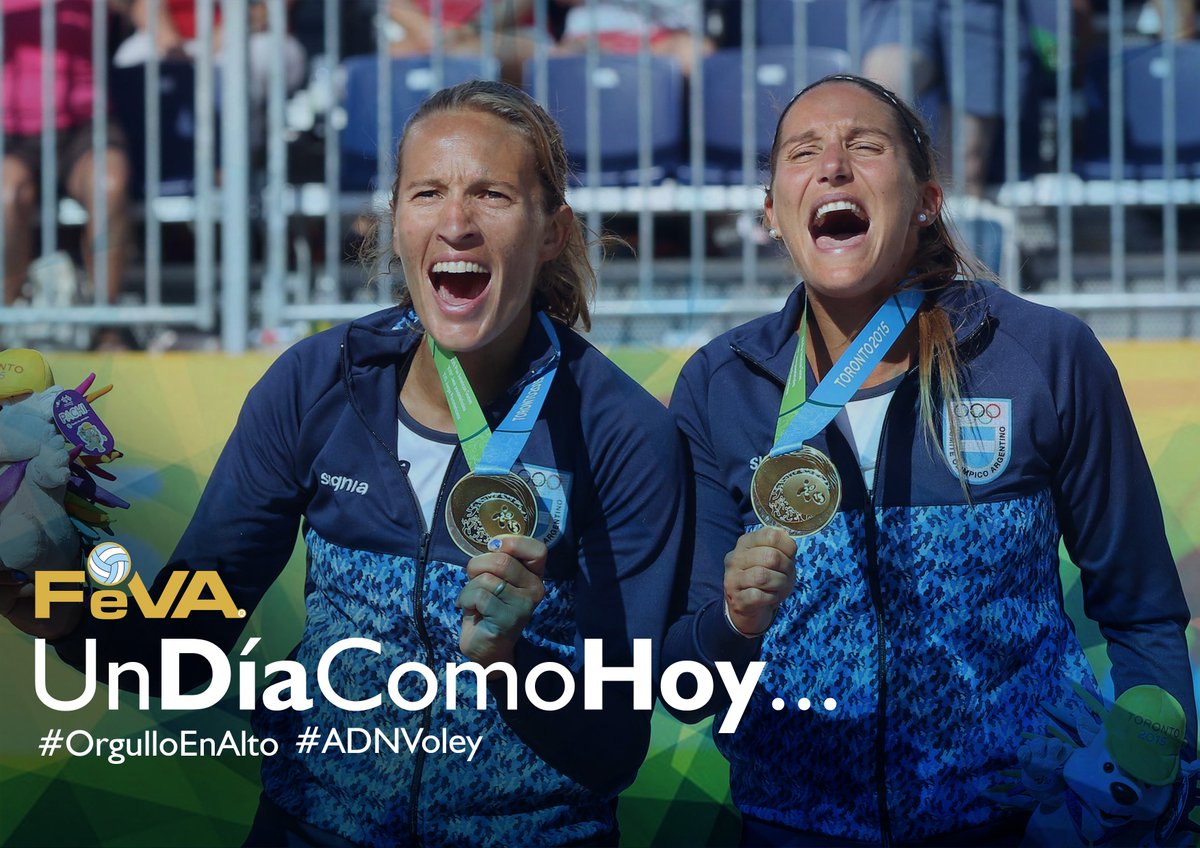 🥇 Ana Gallay y Georgina Klug se consagraban en Toronto con la medalla de oro en los Juegos Panamericanos. #OrgulloEnAlto #ADNVoley