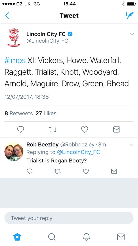 applebamos's tweet photo. The best name on a pre-season team sheet, as we've all discussed, is 'Trialist'. Sometimes it gets even better #reganbooty #trialist https://t.co/N0oIHjEGGh