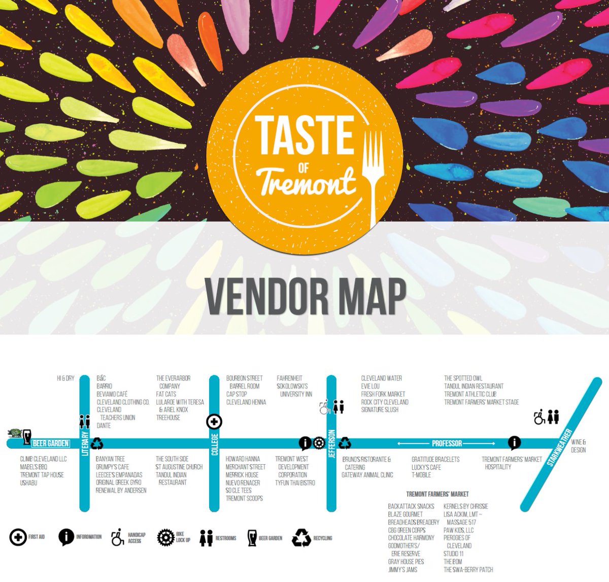 Tremont West Twdc On Twitter Tasteoftremont Vendor Map