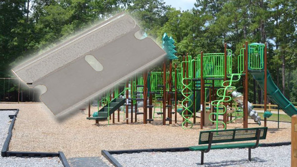 Razor blades found in playgrounds, parents worried bit.ly/2vddAnO https://t.co/dFMyxwSM7k
