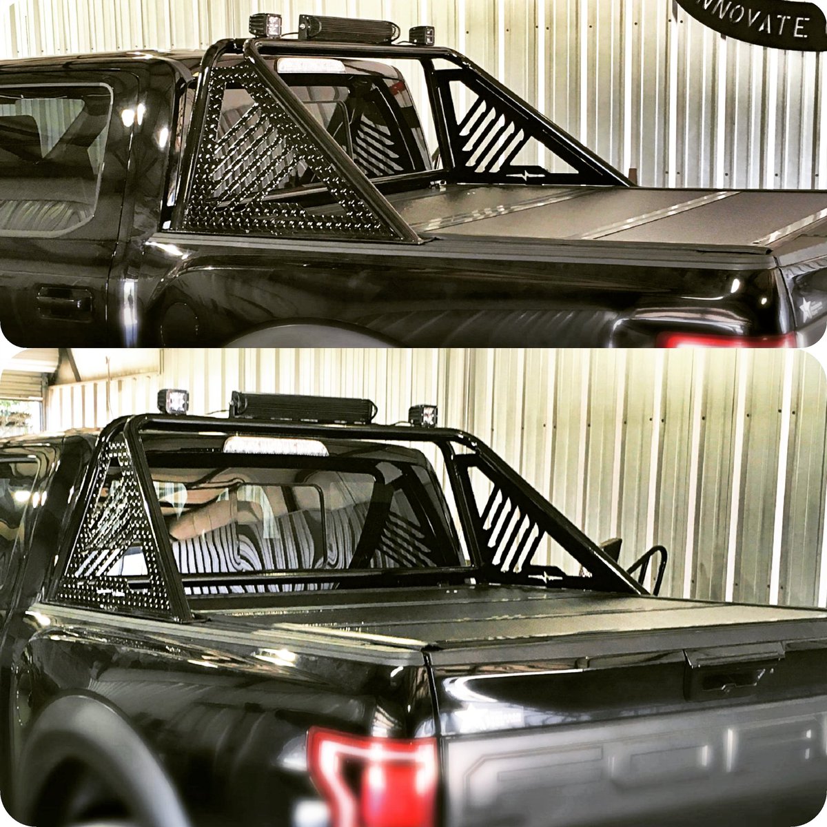 We are currently working on a concept headache rack for our Frontier product line! #led #headachrack #raptor #offroad #concept #ford