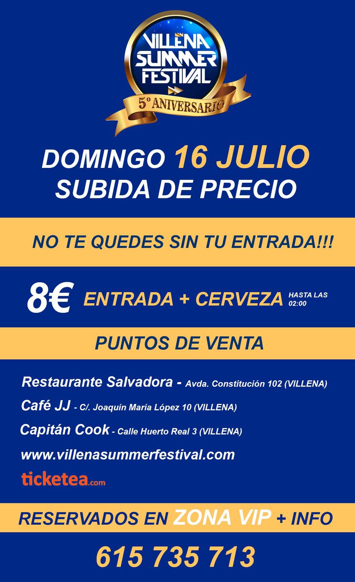 ⬇️No te quedes sin tu entrada! ⬇️
goo.gl/iU6m5n