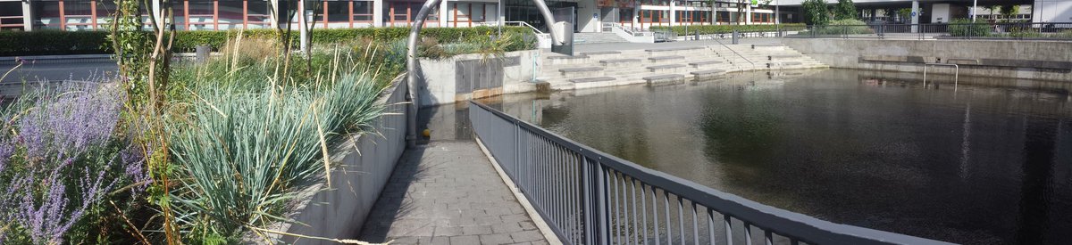 #waterplaza Rotterdam stored rain water temporary. Luckily the sun came out again at the end of the day #urbanresilience #watermanagement