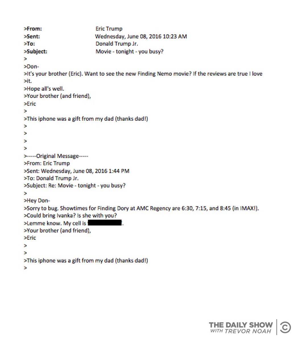 BREAKING: Eric Trump releases bombshell email chain