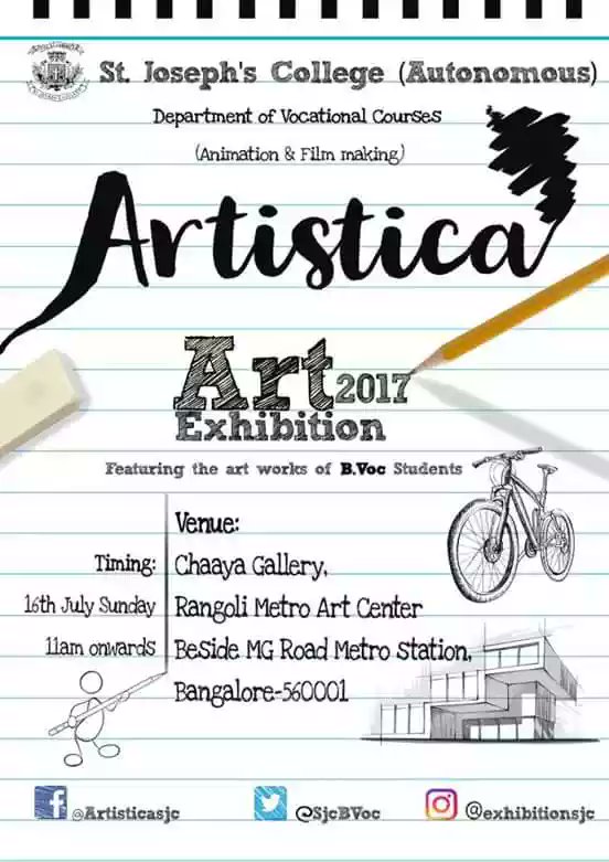 SjcBVoc's tweet photo. #Artistica 
@sjcbengaluru 
@SjcBVoc 
@SJC_Principal 
#Bangalore https://t.co/MOXTBxvfIf