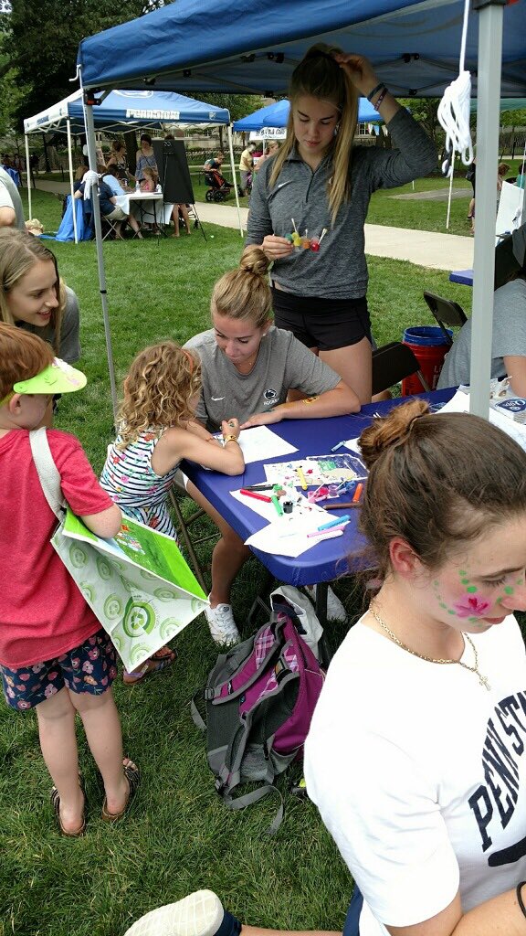 PennStateWHKY's tweet photo. We had a great time visiting Arts Fest today! #WeAre https://t.co/Vt5yyVyseu