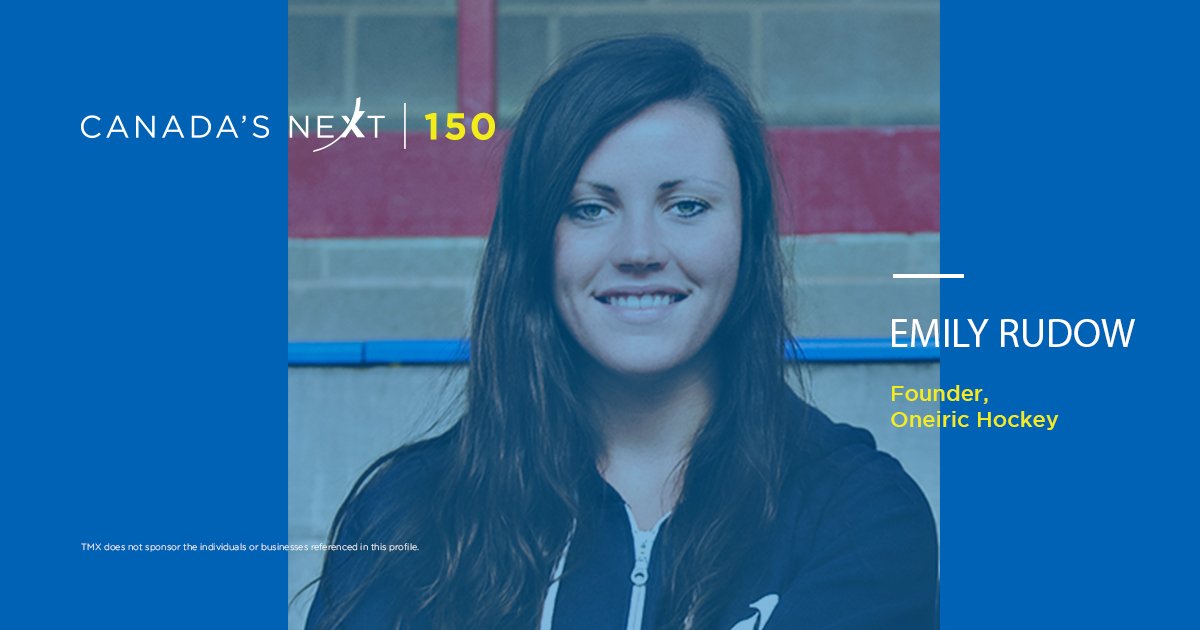 Meet <a href="/emilyrudow/">Emily Rudow</a>, 1 of Canada's Next 150 future leaders &amp; founder of <a href="/Oneirichockey/">ONEIRIC</a> linkedin.com/feed/update/ur… #Canada150 #Entrepreneur #Hockey