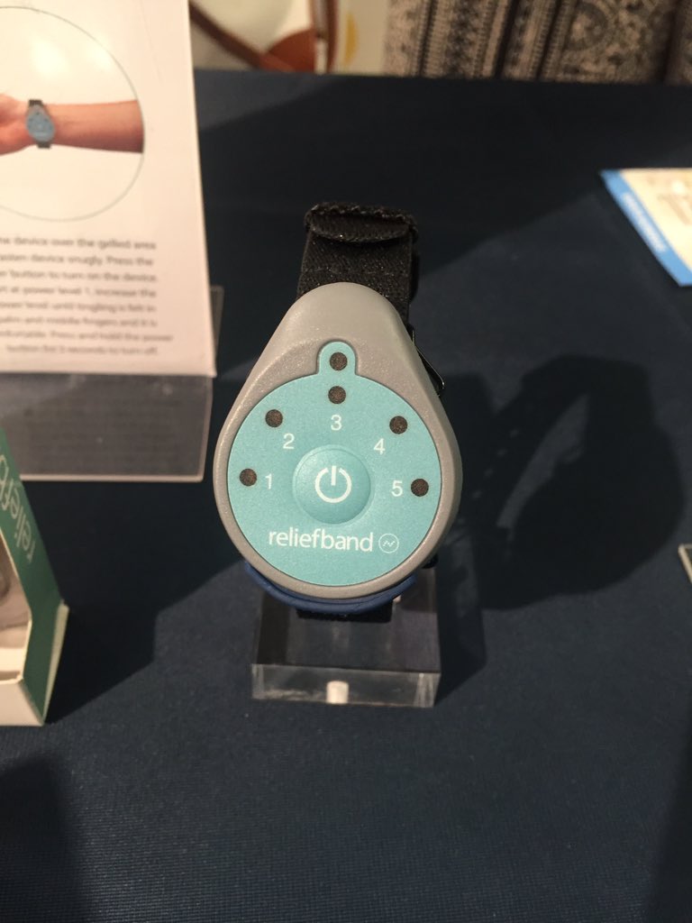 nikilubi's tweet image. Pleasantly surprised to find the @reliefband today. A perfect techie fix for all who get motion sickness - love it! #ceweek2017 #ggny17