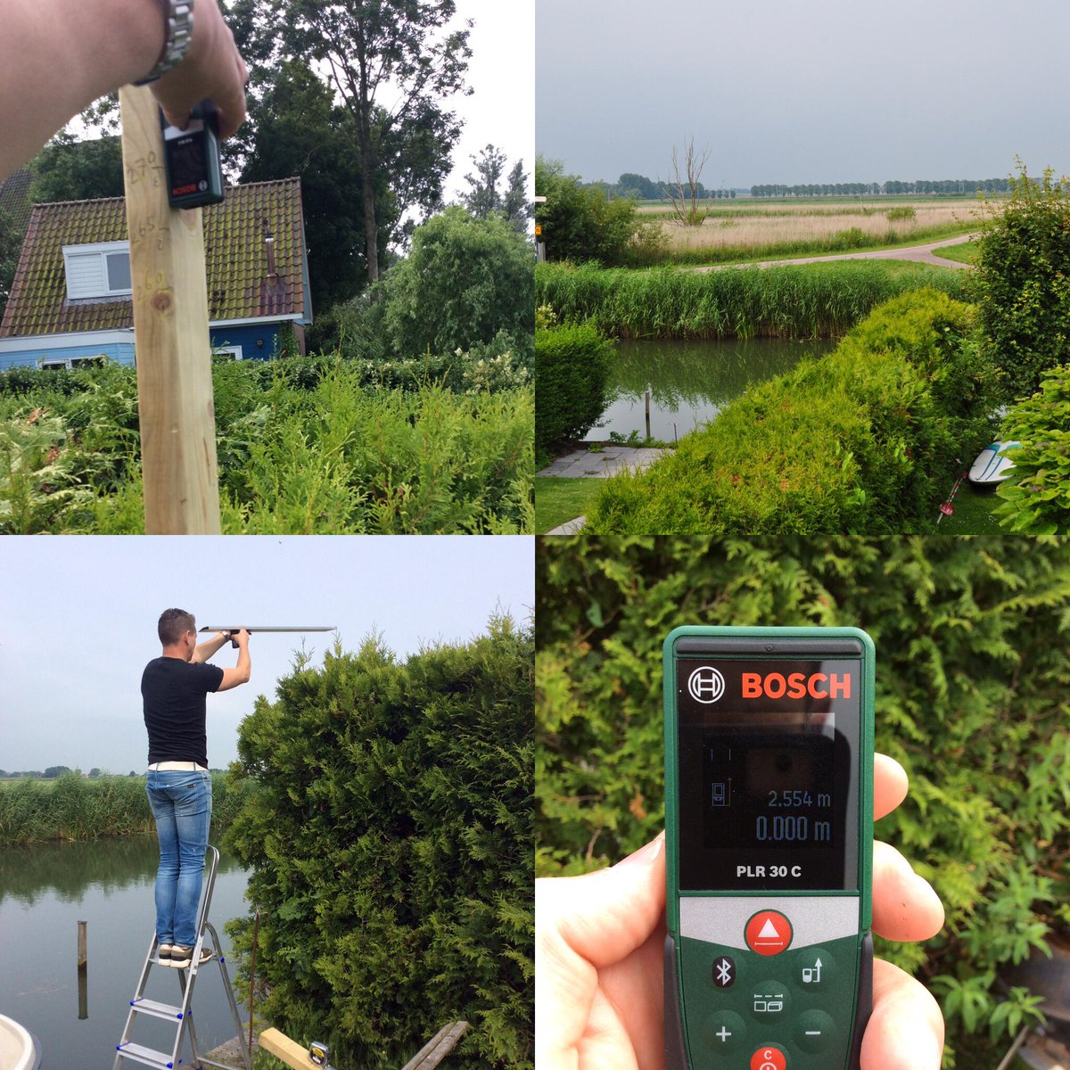 Beetje #derijdenderechter gevoel bij #inspectie van een coniferenhaag. Mag niet hoger zijn dan 2.30m. #rapport #coniferen #bewijs #uitspraak