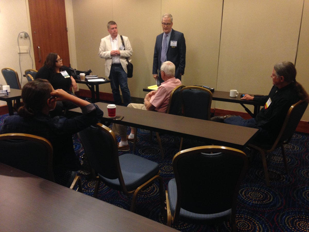 MichiganACM's tweet image. Rather small regional meeting at #ACMmpls, with a quick pop in from @mikewassenaar with @alliancecm, but we&apos;re still having a blast!