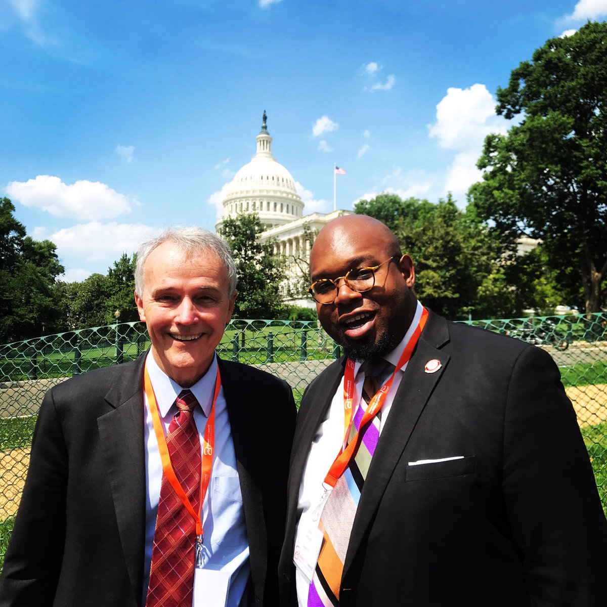 On Capitol Hill last month w/ @davidbeckmann President of @bread4theworld lobbying on behalf of hunger & poverty issues... #justicework