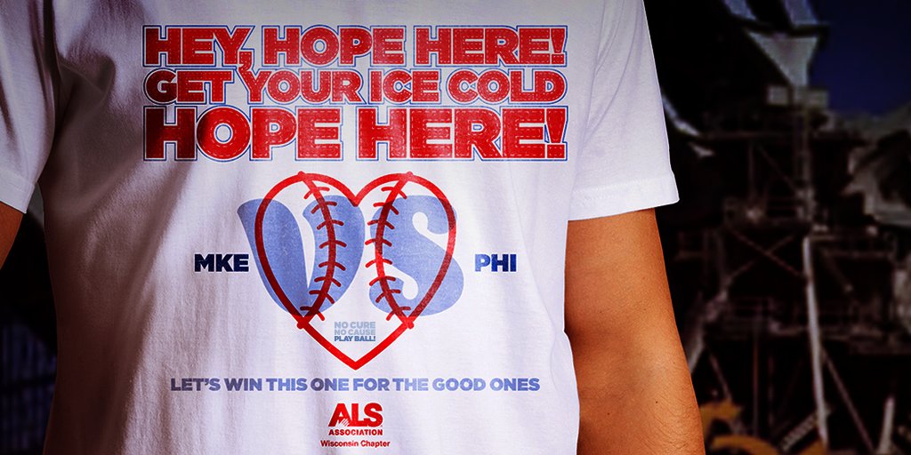 This shirt could be yours. Join us for Chasin’ A Cure and help fight #ALS at our <a href="/Brewers/">Milwaukee Brewers</a> tailgate! Tickets: donate.alsawi.org/CAC2017ALS #vsALS