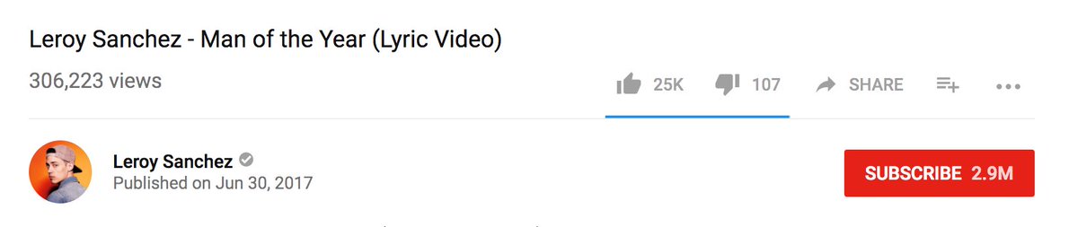 brybear123's tweet photo. @IamLeroySanchez Number of views is just from me playing song on repeat! #LSMOTY congrats on nomination @TeenChoiceFOX #ChoiceMusicWebStar https://t.co/zKXMwPEE28