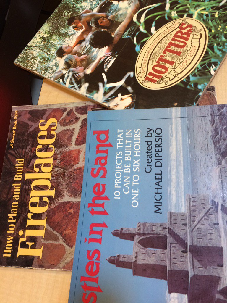 MeganPrelinger's tweet photo. Hot tubs, sand castles and fireplaces, 3 Utopian architecture titles new today in the #prelinger library https://t.co/ubTFpfCyfr