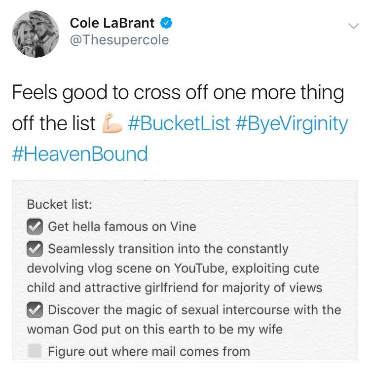 drewisgooden's tweet image. Oh my god dude we get it, you've had sex, you can stop tweeting about it now